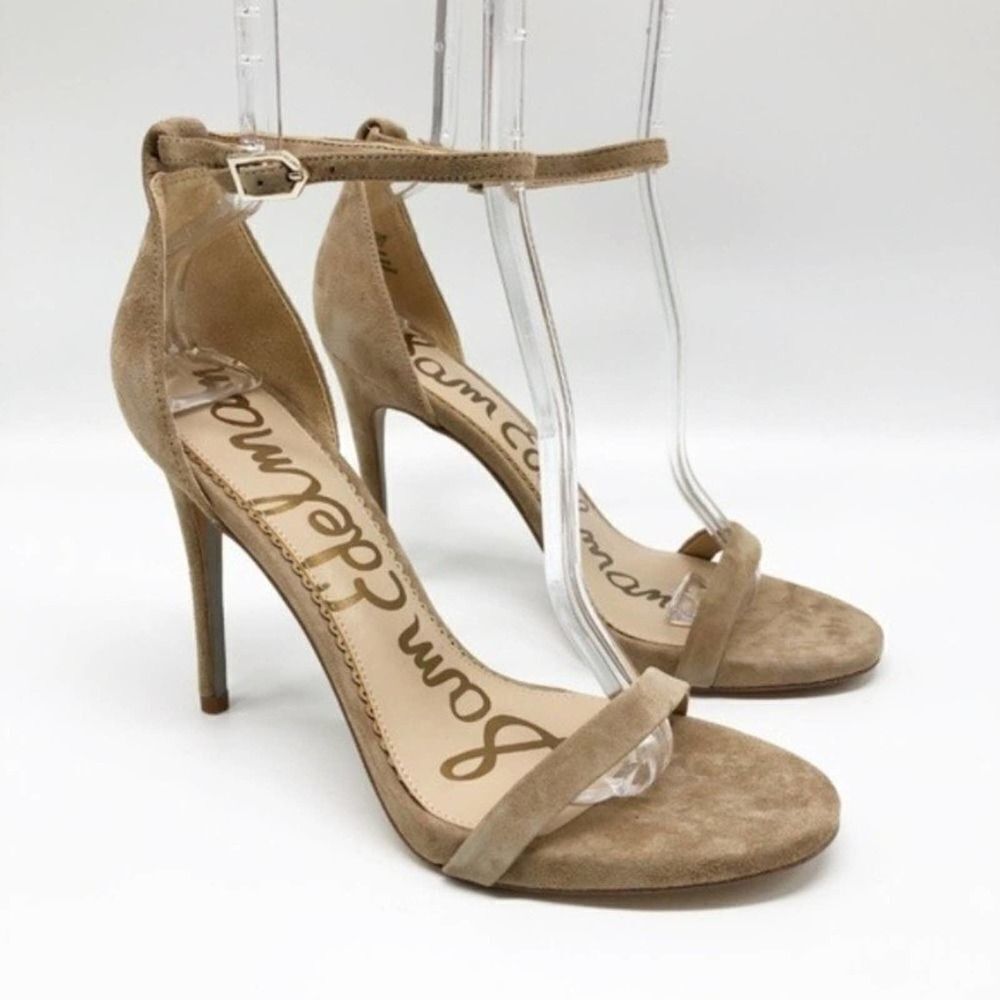 SAM EDELMAN Ariella Suede Ankle Strap Sandals